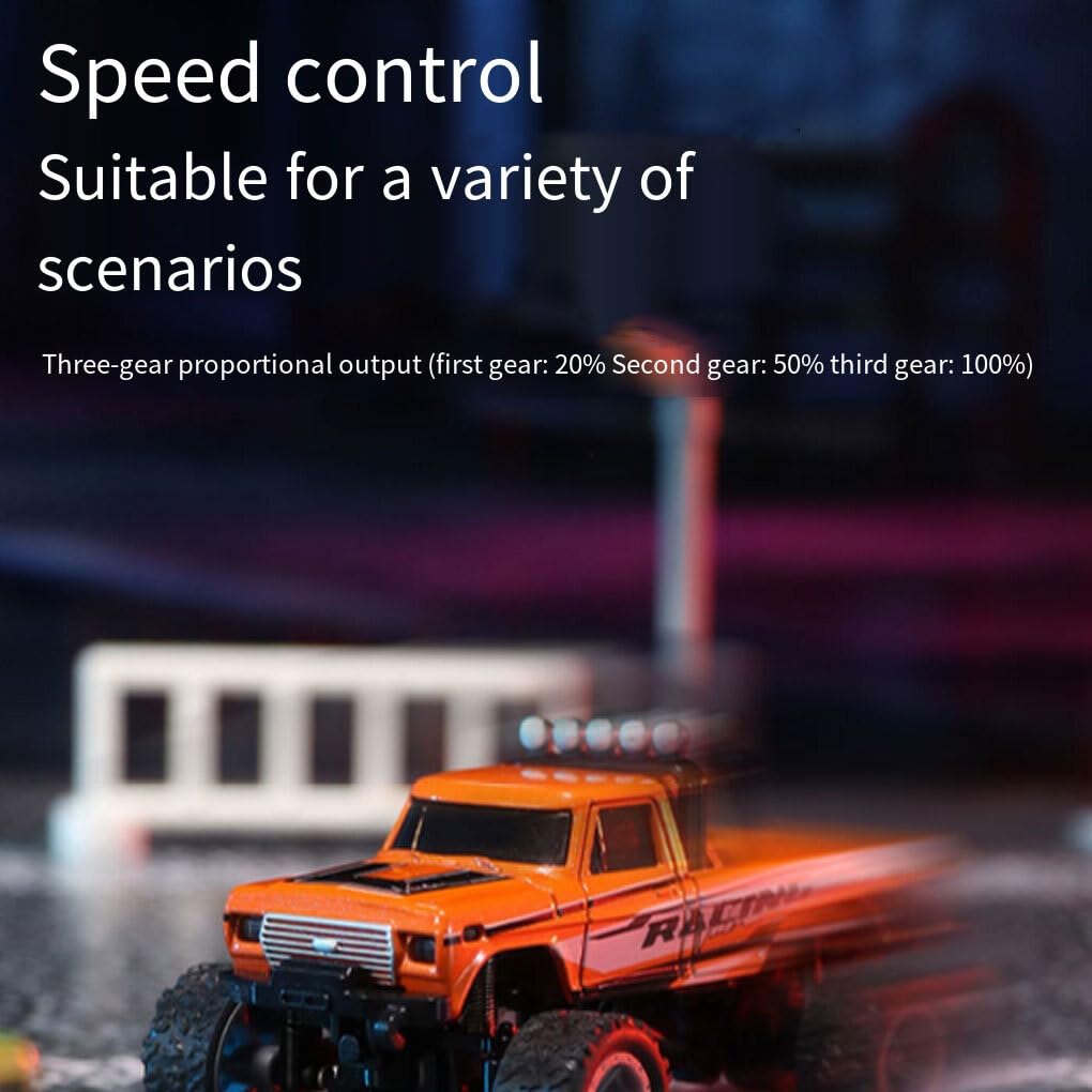Amazon.co.jp: DOSJJIASL ミニ RC モンスター トラック トレーラー付き