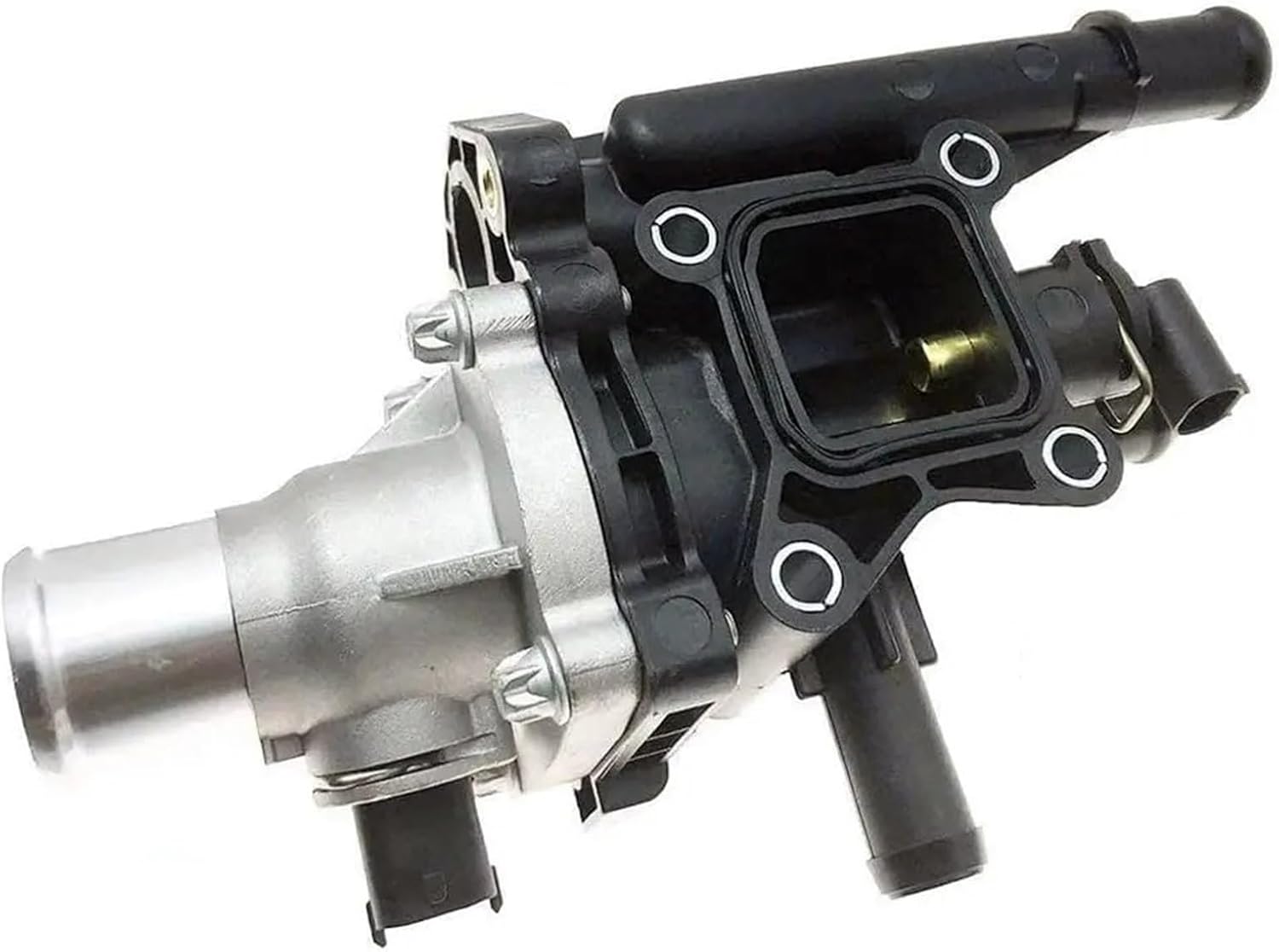 25192228 Engine Coolant Thermostat Housing with Sensor Gasket 2011-2016 Compatible with Cruze 2012-2017 Sonic 2013-2017