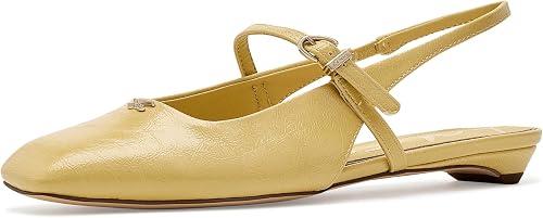 Circus NY by Sam Edelman Women's Elara Slingback Flat, Dusty Yellow, 9.5