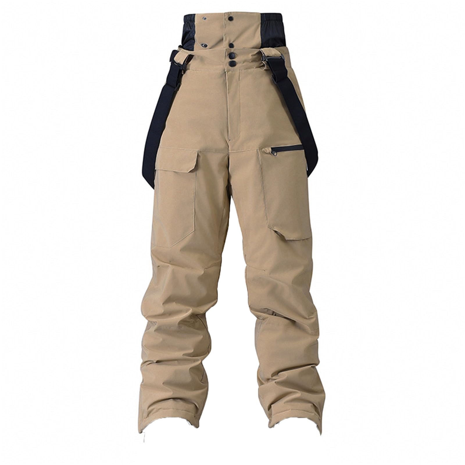 Pantaloni Sci Uomo Impermeabile Antivento Pantalone Staccabili Snowboard Neve Pantaloni Outdoor Comodi Softshell Attrezzatura da Trekking per Lavoro, Arrampicata, Pesca, Equitazione Moto