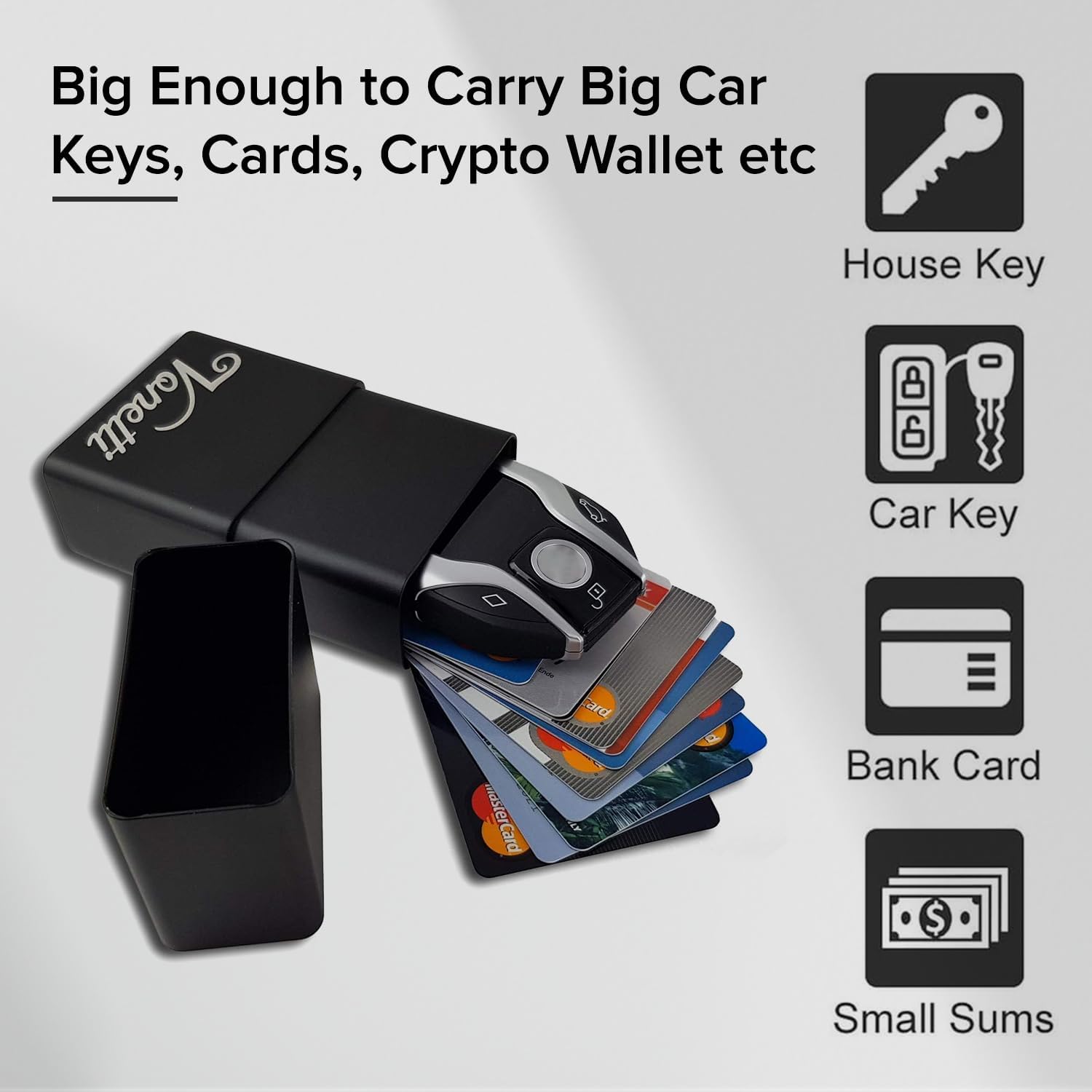 VONETTI Grande - Premium Key Fob Signal Blocker, Faraday Key Fob Protector, RFID Key Fob Protector, Faraday Box for Car Keys, Faraday Bag for Key Fob - Image 4