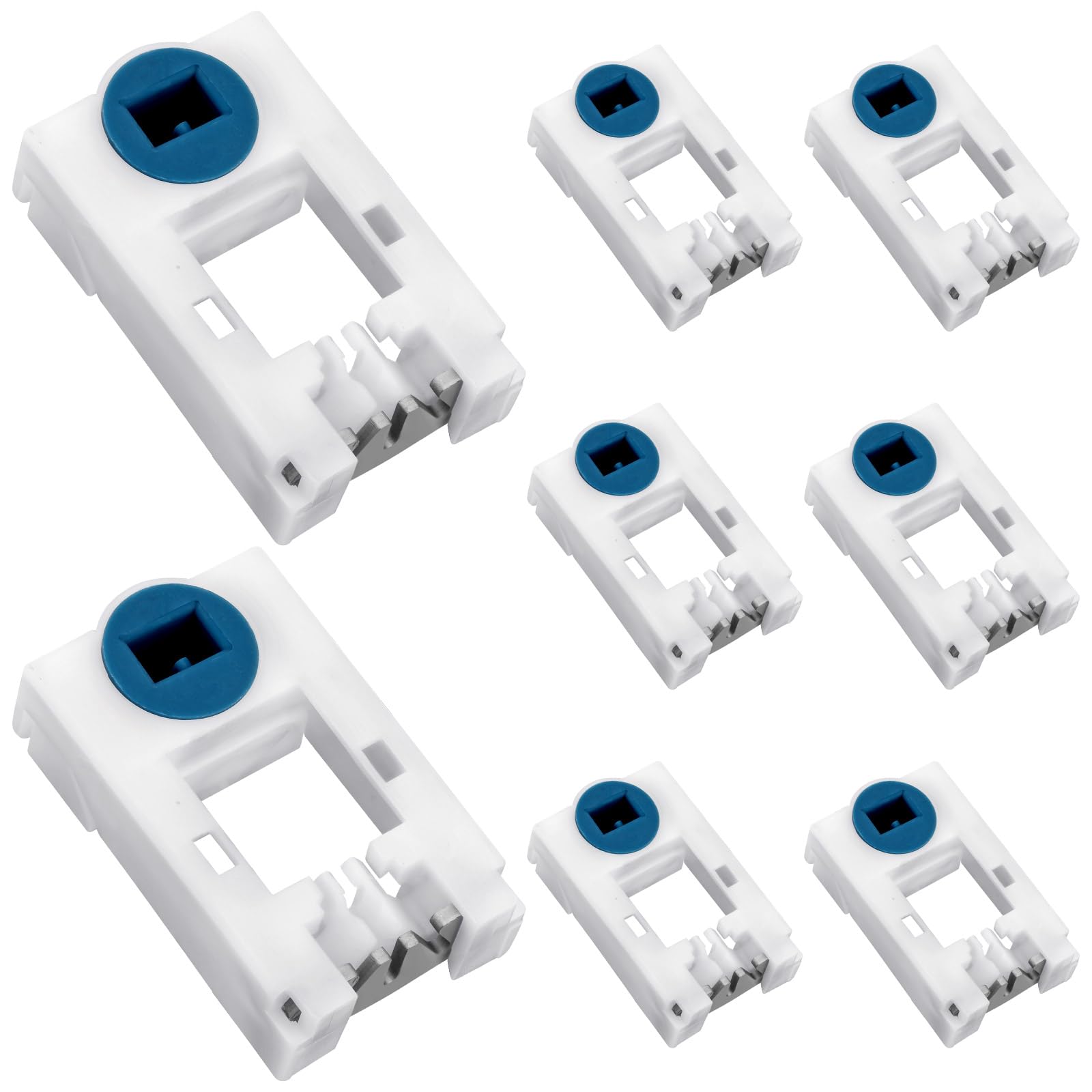 Briwooody 24 Pcs Window Spiral Balance Pivot Lock Shoe Vinyl Window Latch Replacement Windows Parts Hardware for Pull up and Down Sliding