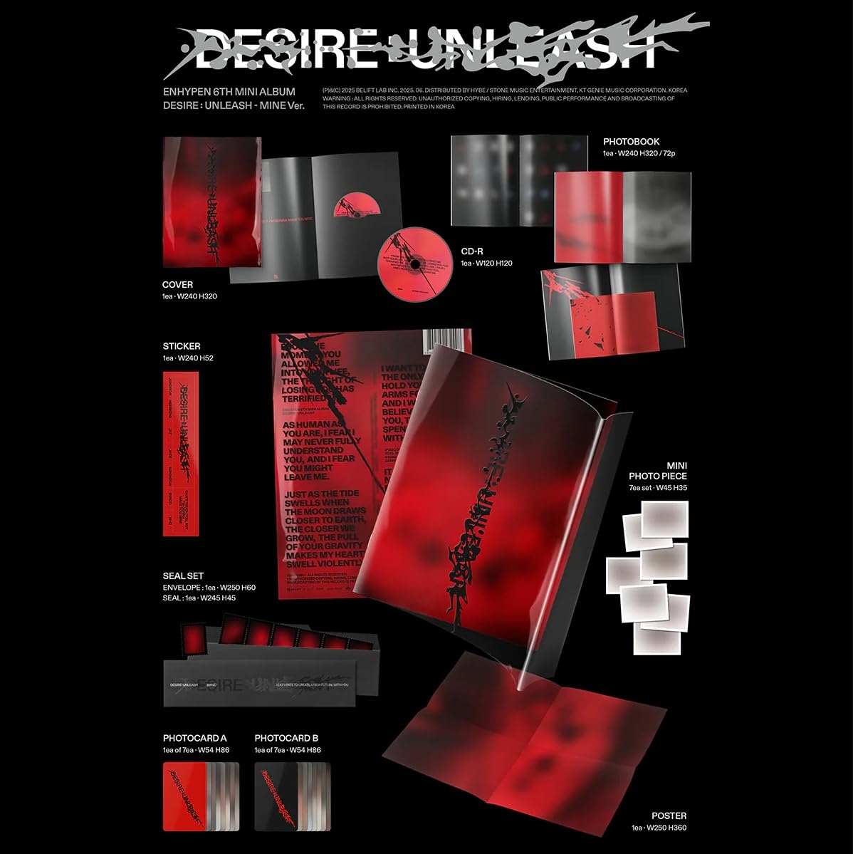 K-POP・アジア ENHYPEN 6TH MINI ALBUM DESIRE: UNLEASH Amazon.com: DESIRE : UNLEASH ENHYPEN [ENGENE VER.] 6th Mini