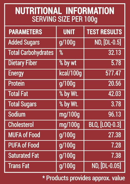 Image of MIRAI NUTS Chilli Garlic Cashew Nuts | Premium Air Roasted Cashews | Zero Oil Healthy Snack | 100g