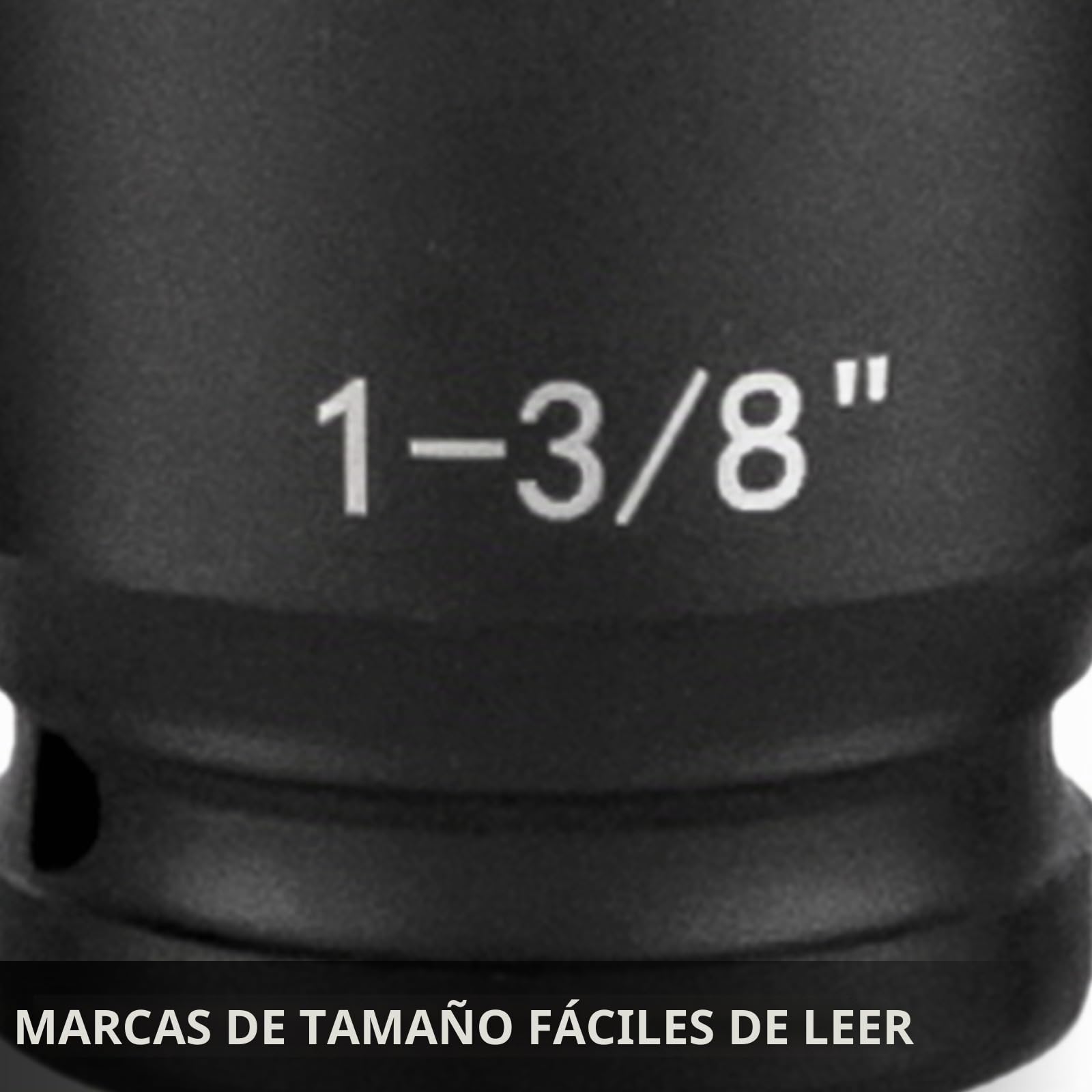VEVOR Juego de llaves de impacto de 1/2 pulgada, 43 piezas, surtido de enchufes estándar, juego de llaves de vaso de 1/2 pulgada, 6 puntos métricos de 9-30 mm (estándar/profundo)