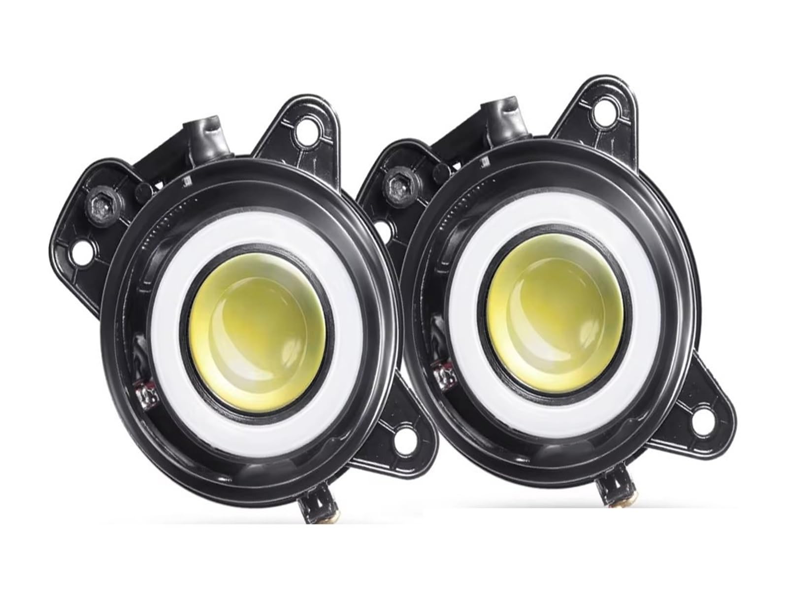 Antiniebla Delanteras 2 X Para VW Para Polo MK4 9N3 2005 2006 2007 2008 2009 Faros Antiniebla LED Angel Eye DRL 9006 Diurna COB Coche
