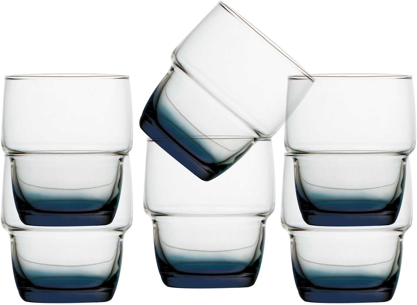 Marine Business Water Glass Set of 6 Unbreakable Blue