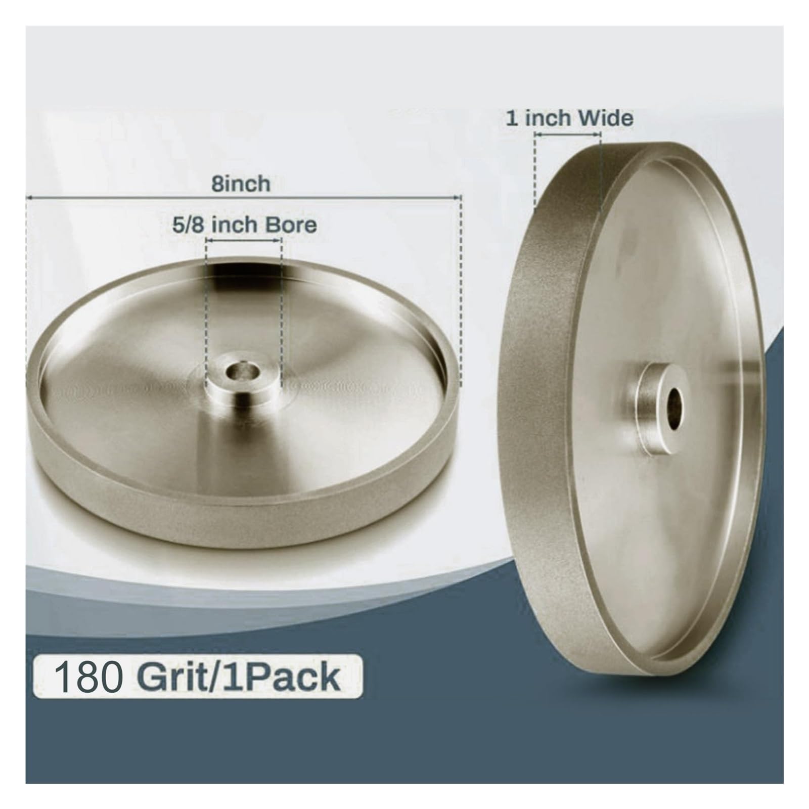Meule 8" grain 180