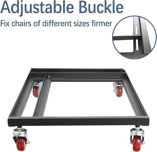Miniatura 8 de Silla plegable universal con ruedas para sillas de plásticomadera, oficina, evento y uso escolar