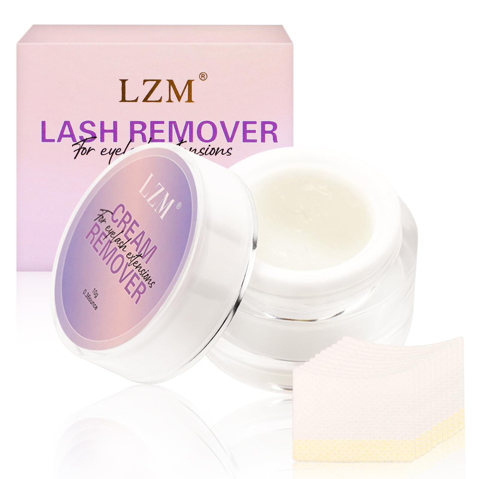 LZM Crema Removedor De Pestañas Removedor De Pegamento 10g Extensión De Pestañas Eyelash Extension Remover Lash Remover Removedor De Pestañas Pelo a Pelo