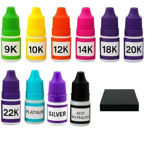 Precious Metal Testing Kit for Gold Silver Platinum