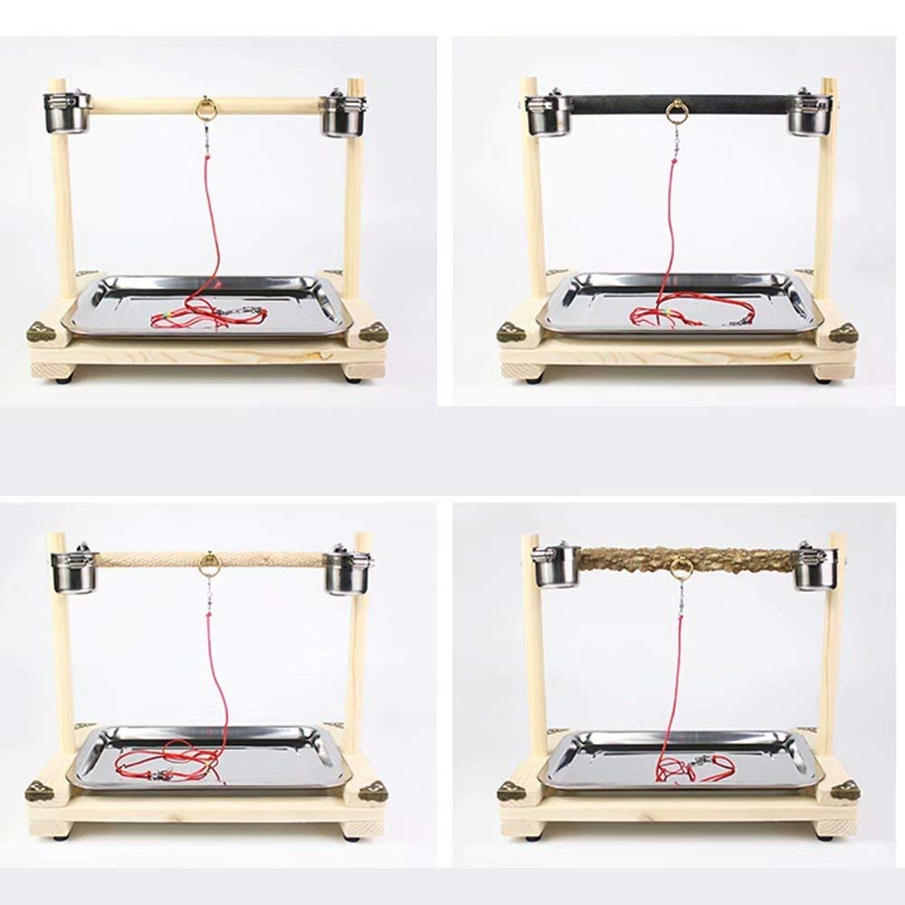 CLXLYU Altalena per Uccelli Gabbia per Pappagalli Giocattoli Altalena Appesa Gioca con Specchio per Grigi Parrocchetto Cacatua Cockatiel Piccioncini Canarini Piccola Ara Pappagallo