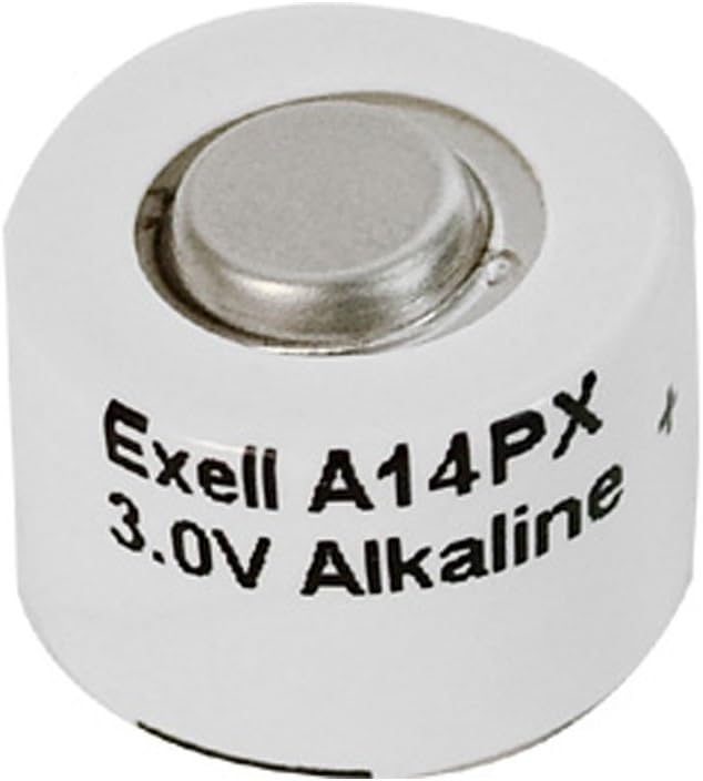 Exell BatteryA14PX 3-Volt Alkaline Battery (White)