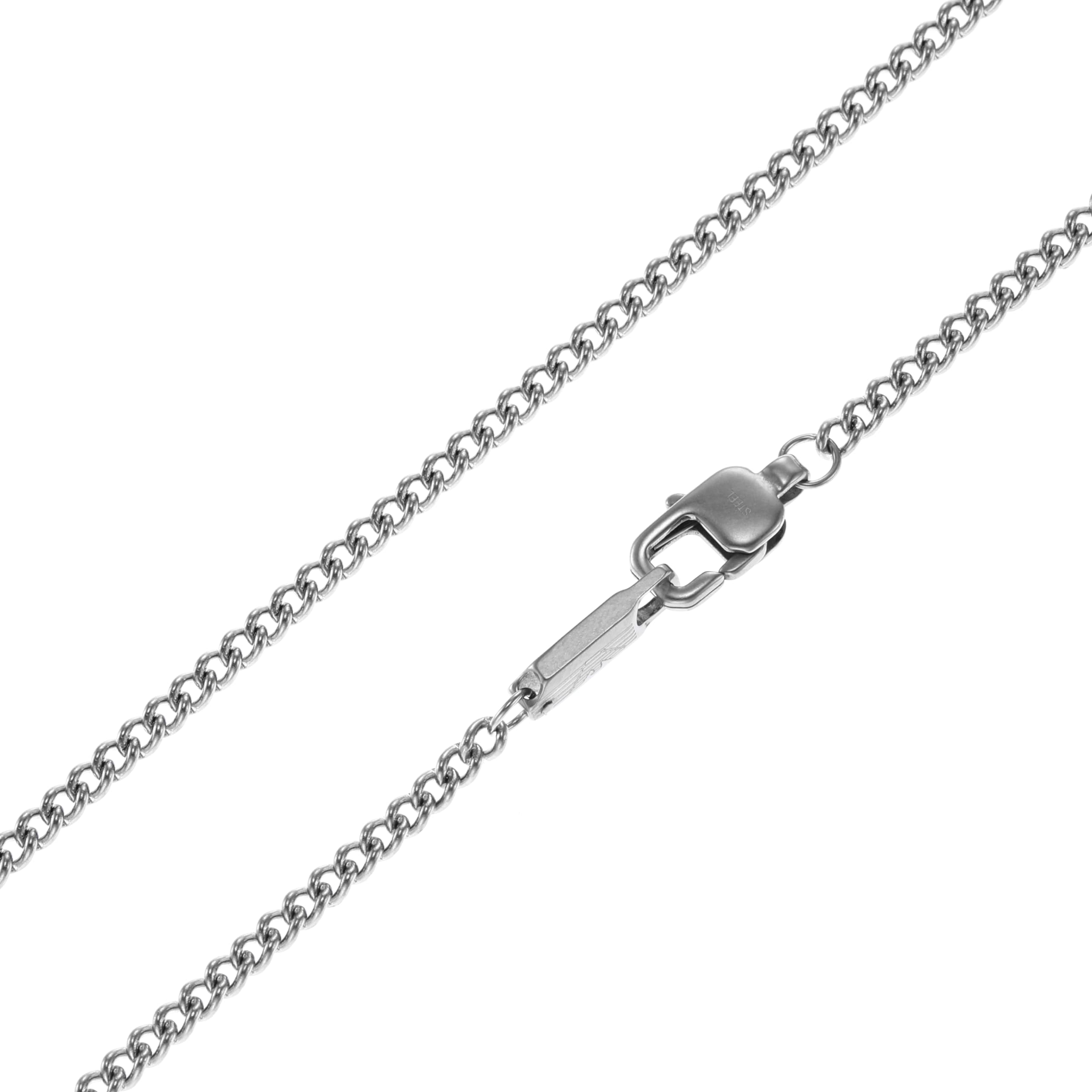 Emporio Armani Collana Per Uomo Essential, Lunghezza: 525 mm, Altezza: 3,5 mm, Larghezza: 24 mm Collana In Acciaio Inox Argento, EGS2909040