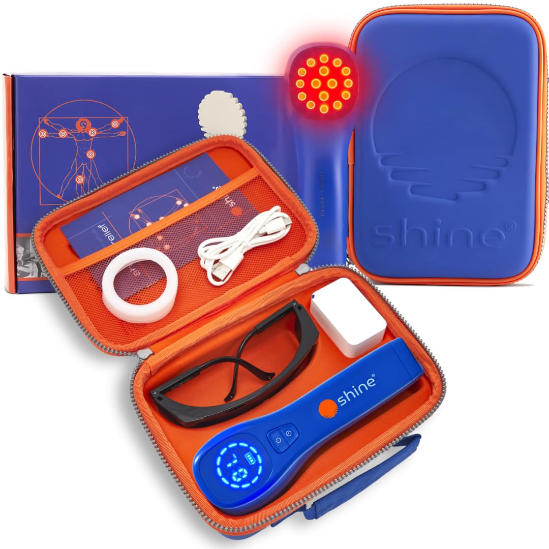 DEEP RED/NIR Plus – Shine Relief – Red & Near Infrared Light Therapy Device 660nm & 850nm for Skin Health, Joint Pain Relief & Deep Tissue Muscle Recovery | All-in-One Professional Device for Home Use