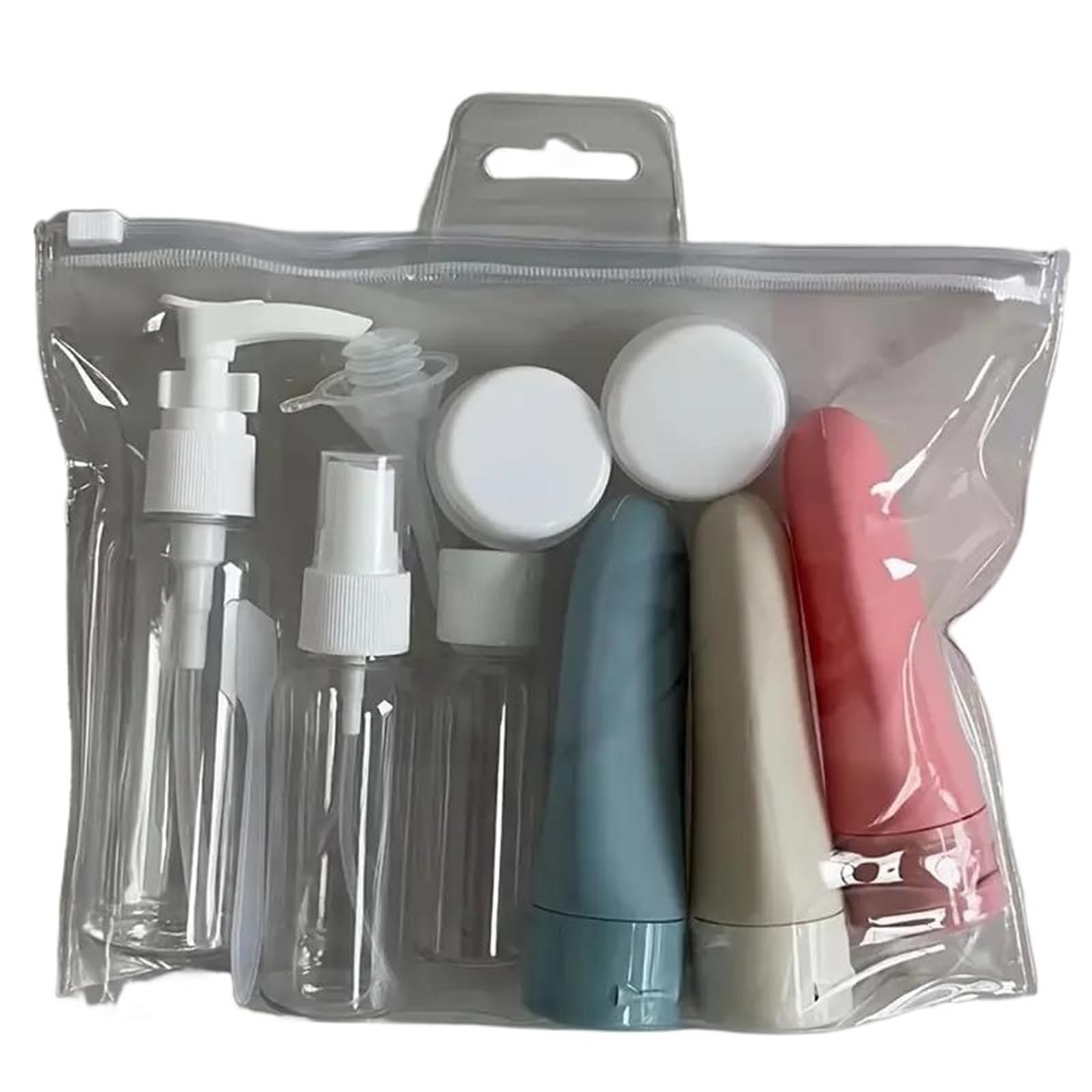 ZHSOAO Refillable Travel Bottle Set Leak-Proof Containers For Perfume Lotion Shower Gel And Shampoo Portable Cosmetic for Travel(Color B)