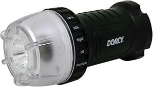 Dorcy 100 Lumen LED Multi-Function Camping Lantern with Dial-a-Ligh Feature and 2 Power Modes
