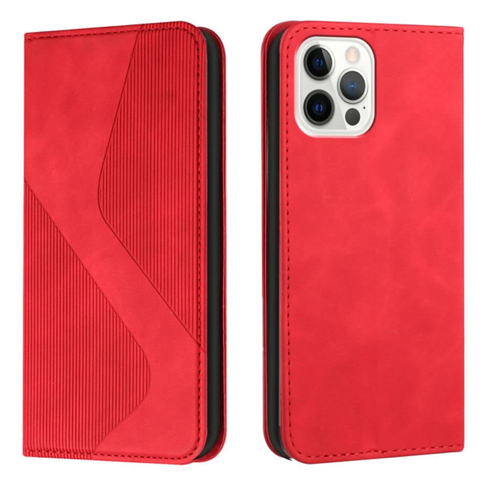Étui portefeuille rouge pour iPhone 13 Pro Max idéal pour vos sorties