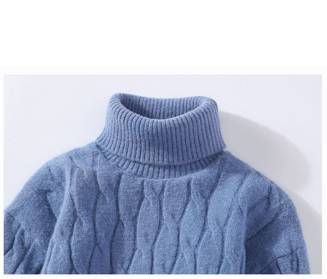 Fulbant Herren Fleece Rollkragenpullover Streetwear Winter Rollkragen Herren Pullover