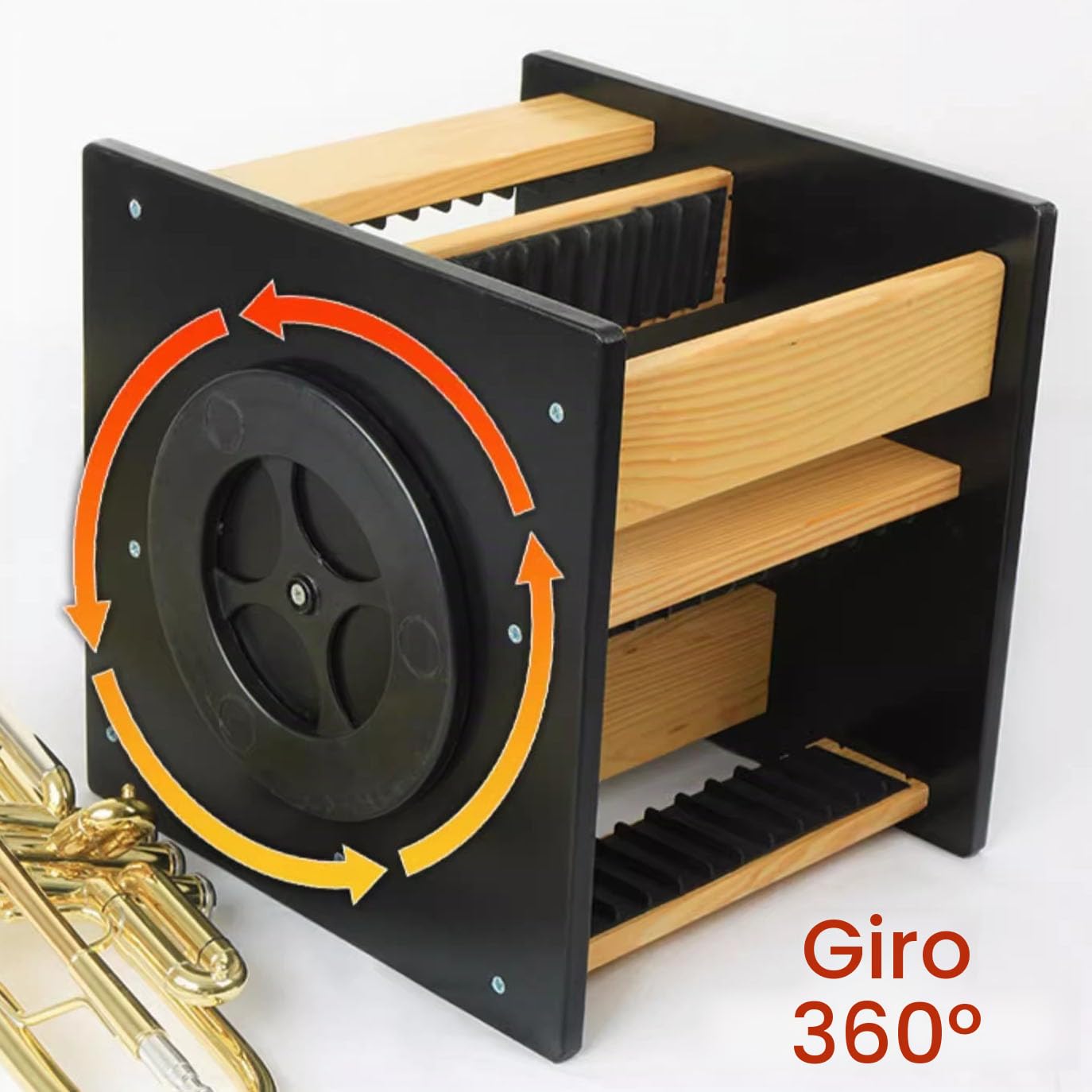 Giratorio Soporte para Casetes Expositor de CD 48 Ranura Soporte para CD Organización para Encimera Cocina Baño Armario