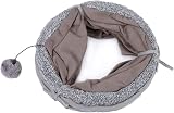 OHANA Large Cat Tunnel S Form, Collapsible Play Tube Cat Toys, Dia27*117cm - 6