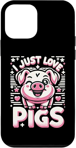 Funda para iPhone 12 mini I Just Love Pigs Ok Cute Pig Animal Farmer