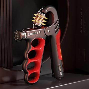 Shopeleven Hand Grip Strengthener with Counter, Adjustable Resistance Hand Grip Strength Trainer for Muscle Building, Forearm Exerciser - image, photos