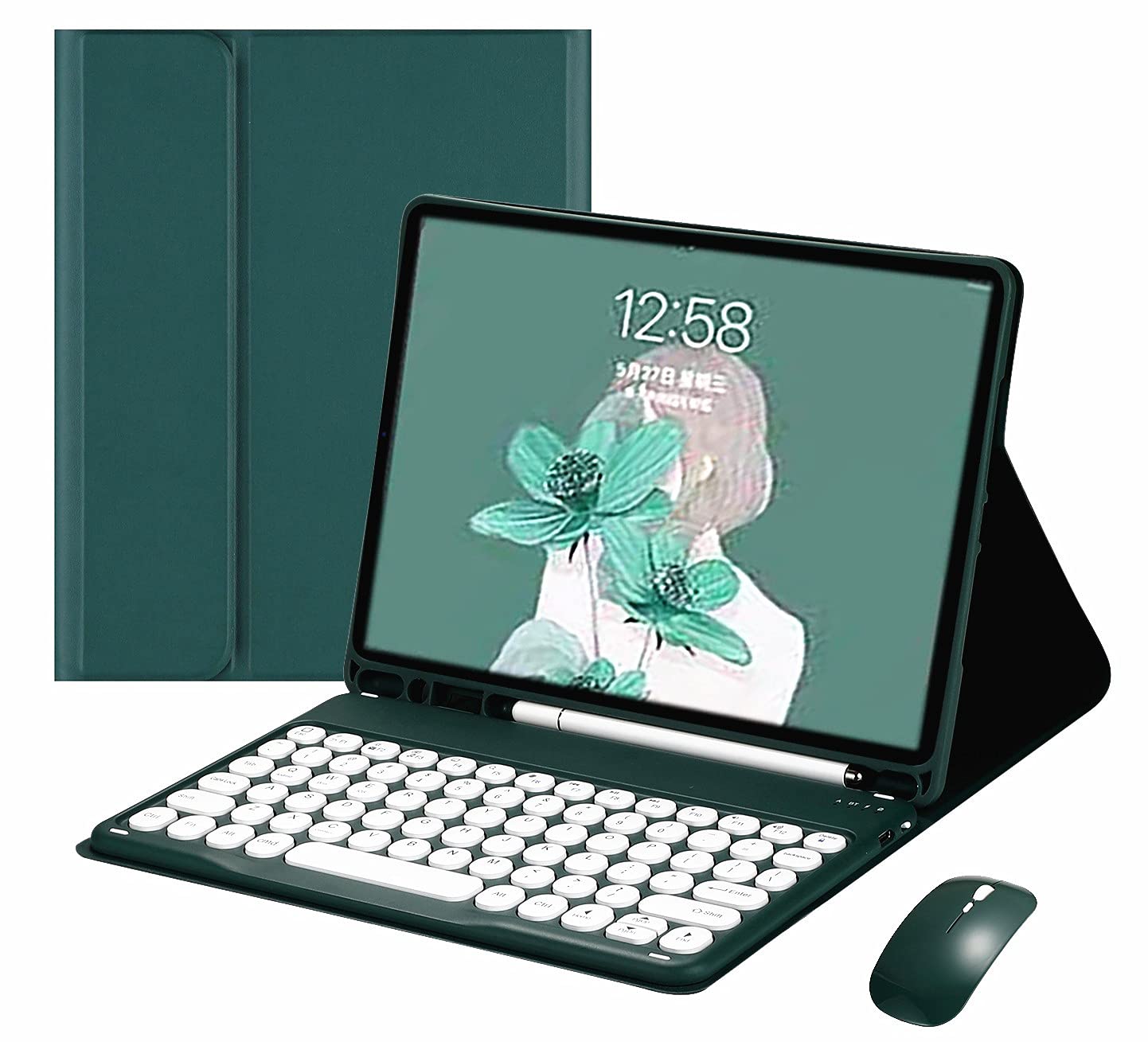 Amazon.com: with Wireless Mouse iPad 10.2 Keyboard Case 7th