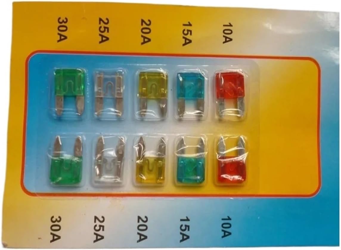 100set Blade Fuse car Assortment Auto Car Motorcycle FUSES Kit 10A15A20A25A30A