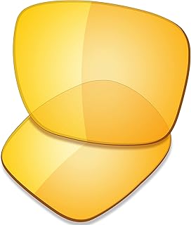 Lentes de repuesto prémium para gafas de sol Oakley Holbrook OO9102 de alta defensa, color amarillo HD