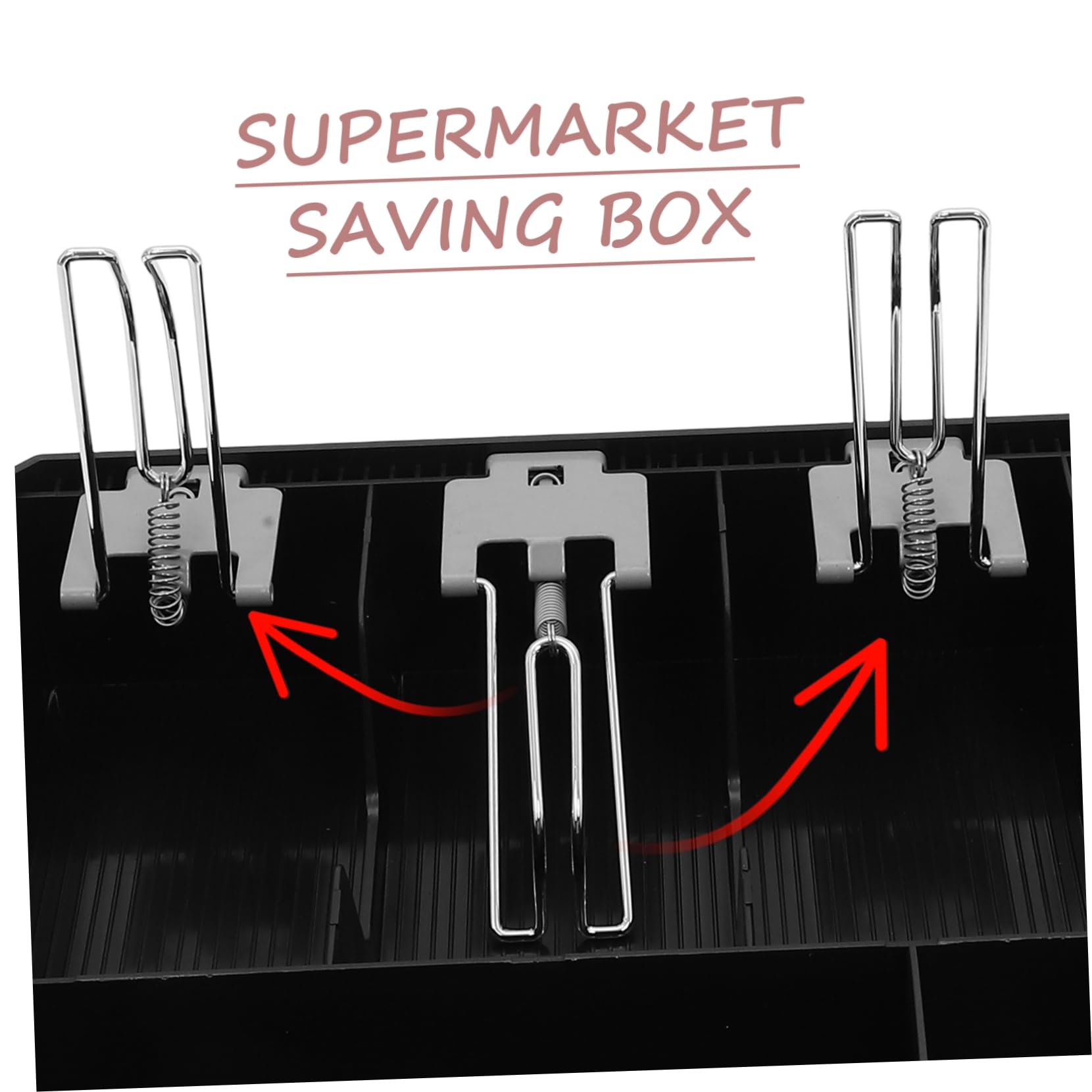 Portamonedas Multiusos Cajón De Dinero Para Supermercados Resistente y Fácil De Usar