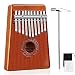 Mugig Kalimba Mbira Thumb Piano Pocket Size for Beginners and Children with Engraved Notation, Cloth Bag, Hammer and Music Book