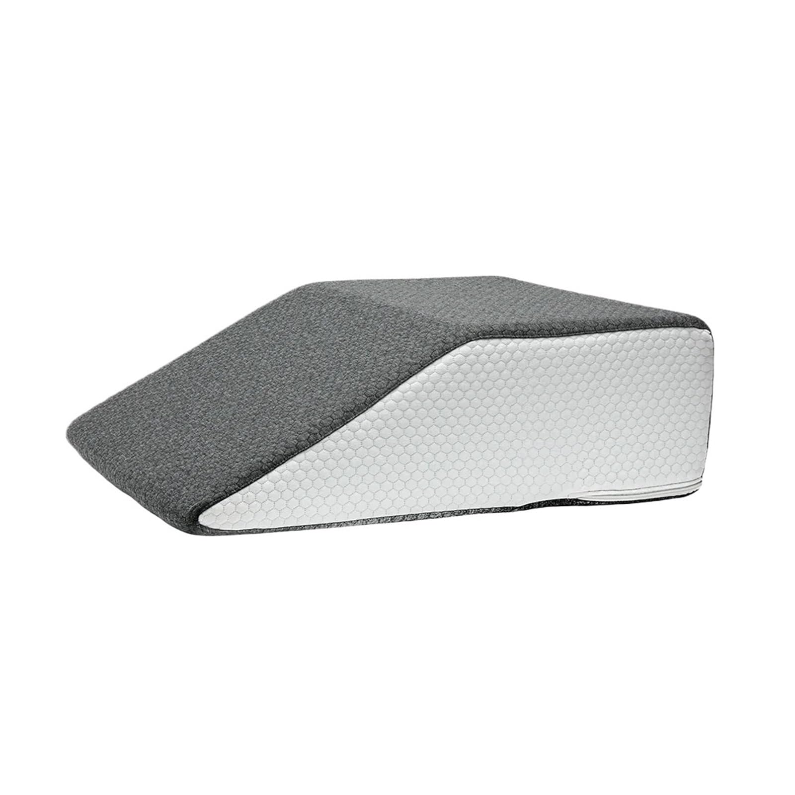 IKLAAQETBXPS Leg Pillow, 8inch Elevating For Legs,Rest, Sleeping, Wedge For Side, Memory Foam(Gray-White)
