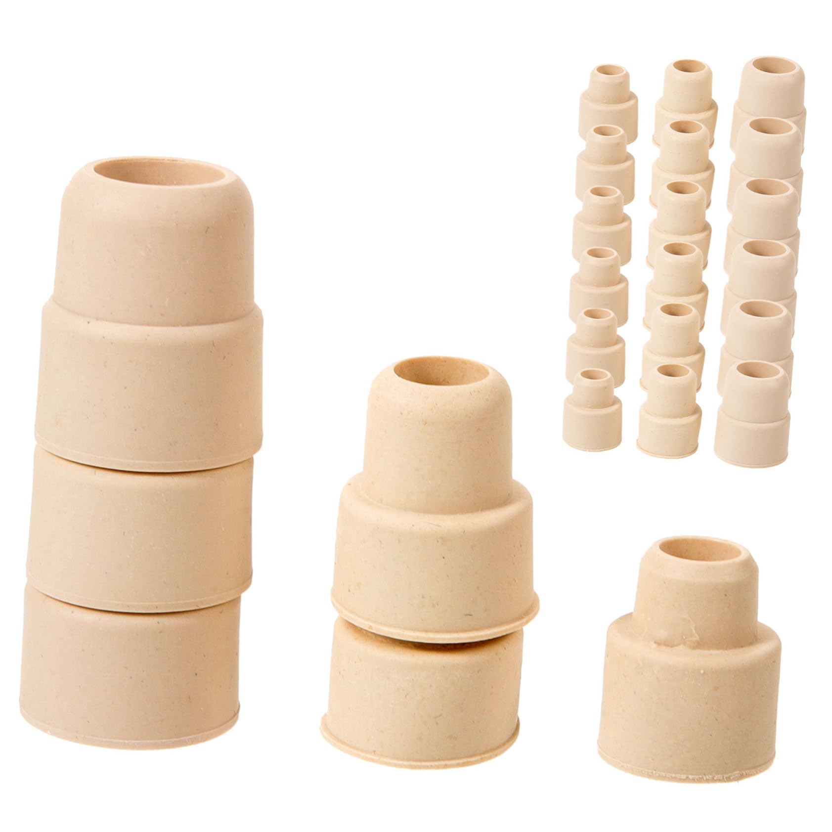 MAGICLULU 4 Ensembles Lot De 4 Compacts Pour Tubes Verrerie Appareils De Laboratoire Tubes À Essai Flacons Pichets Accessoires Pour La Maison Caoutchouc Naturel 30 pièces * 4
