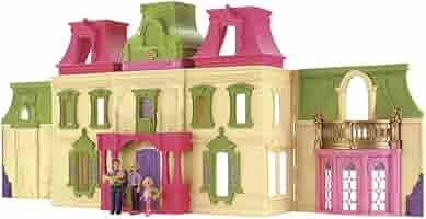フィッシャープライスのプラ製ドールハウス　家具人形付き フィッシャープライスのドールハウス｜Fisher Price Play Family