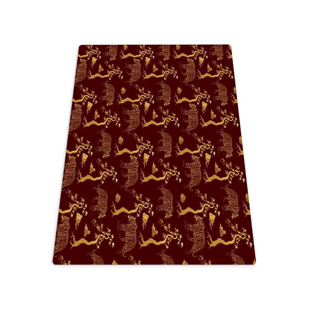 Tapis de protection vinyle gaming 100x70 cm Coloray avec motif tigre