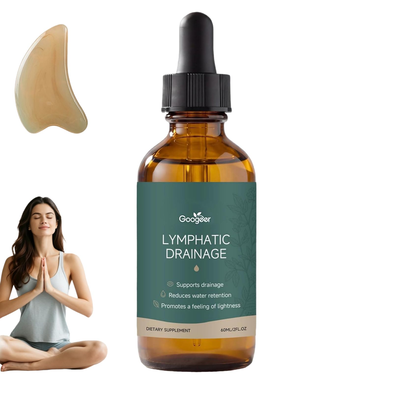 Lynae Drainant Lymphatique Goutte,Drainage Lymphatique Corps Complet Lynae