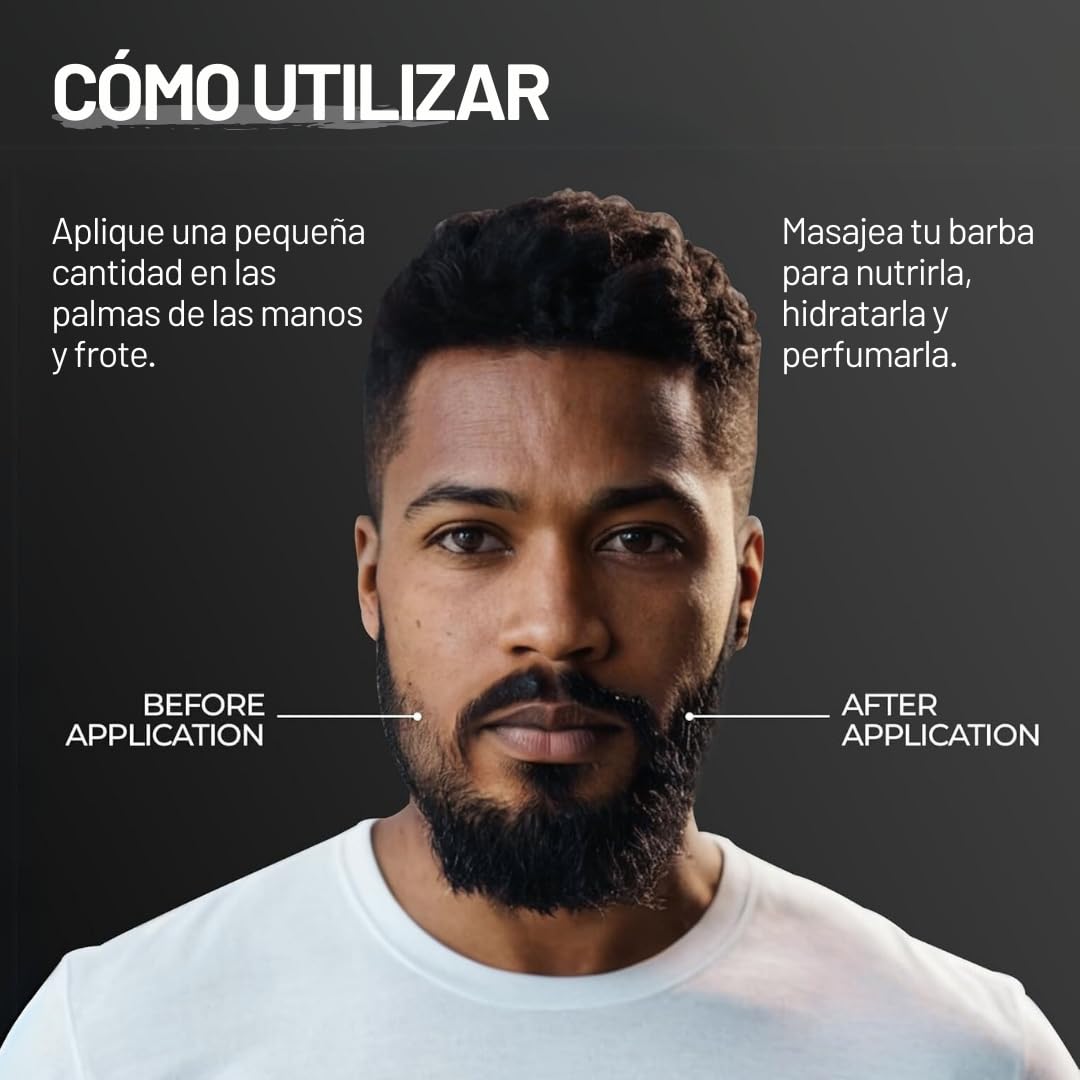 ZOUSZ Black Oud Aceite para Barba para Hombres, Hidratante y Acondicionador para Barba, Esencial para el Cuidado de la Barba No Graso, Aceite Natural para el Crecimiento, Regalo para Hombres, 30ml