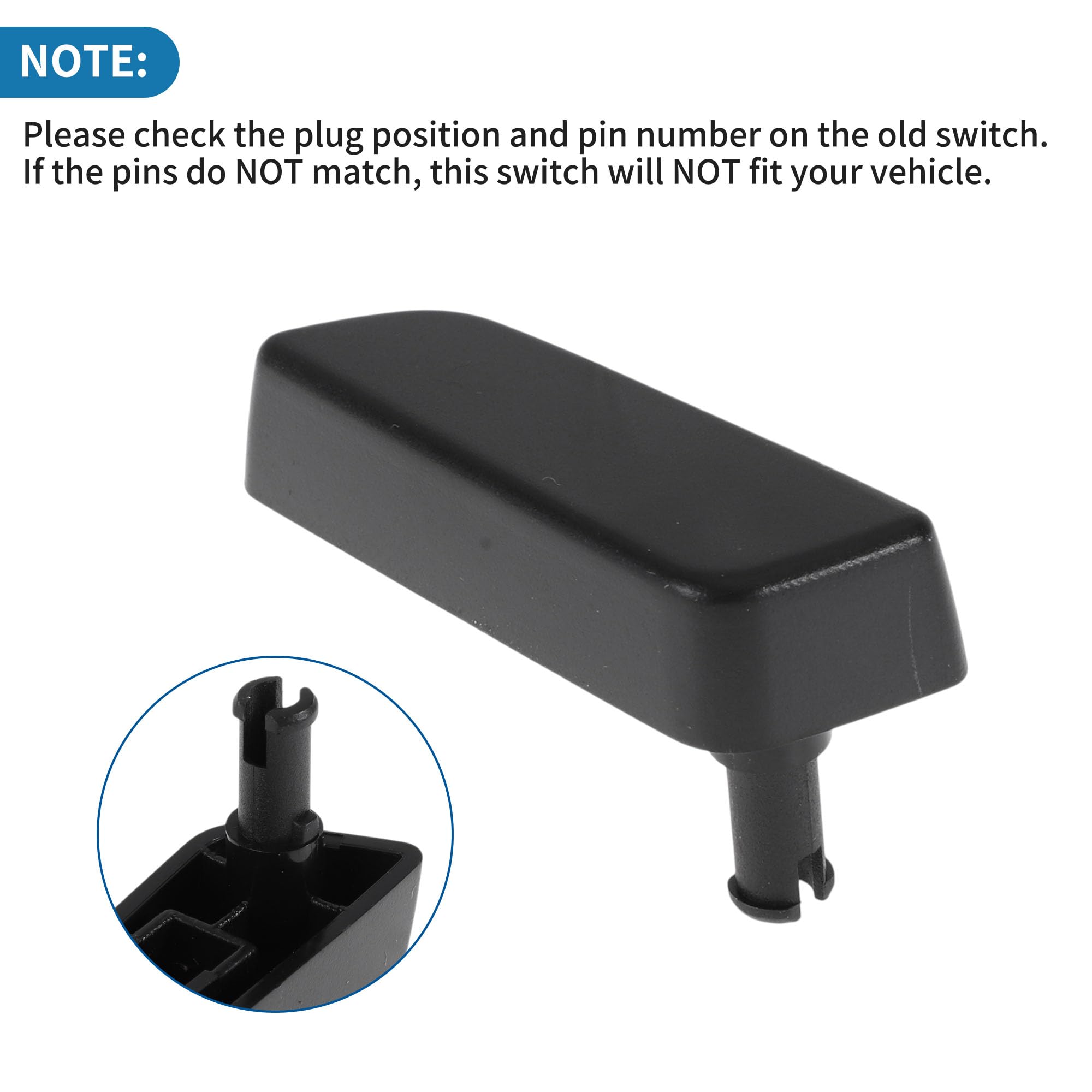 Nr 109884200D/109884300E/1098842-00-D/1098843-00-E Sitzschalter Für Tesla Model 3 / Y 2019 2020 Vorne Rechts Beifahrerseite Schwarz