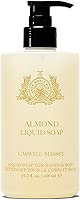 Caswell-Massey Almond & Aloe Liquid Hand Soap & Moisturizing Body Wash with Pump, Hydrating Plant-Based Skin Cleanser with Aloe Vera for Men & Women, Paraben and Phthalate Free, 15.2 fl oz