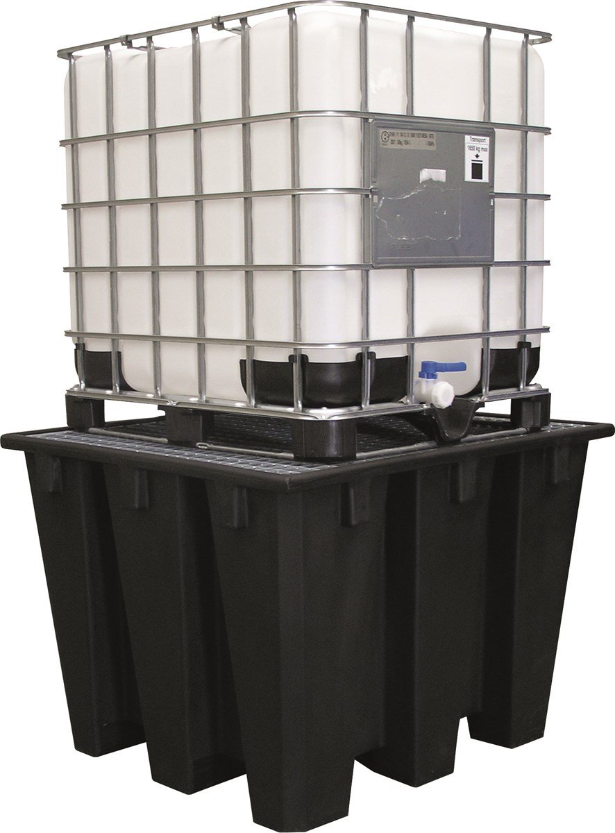 TOPCAR BAC DE Retention 1100 litres POLYÉTHYLÈNES RECYCLES Noirs - EMBOITABLE CAILLEBOTTI Acier