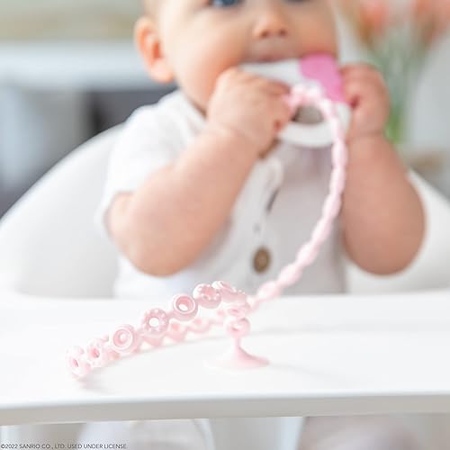 Miniatura 3 de Bumkins Suministros de alimentación con clip para chupete para bebé niña o niño, correas de juguete para taza de sorber, mordedor, accesorios de