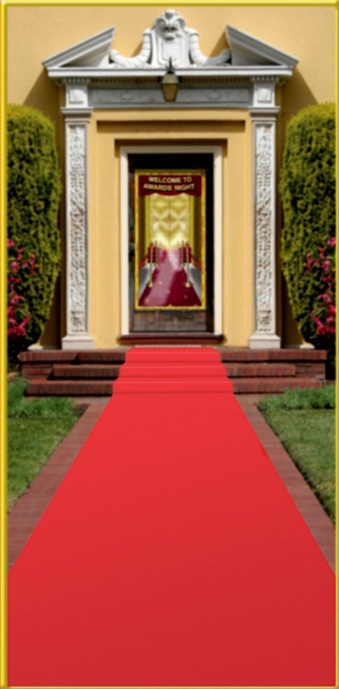 PMU Red Carpet Runner, 24" X 15' Pkg of 6 Red FBA_50087-6