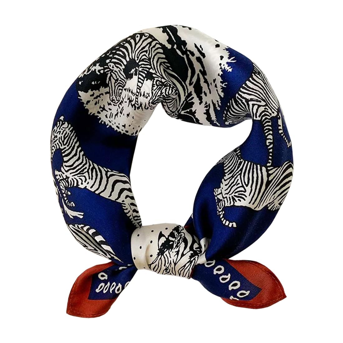 ANDANTINO 100% Mulberry Silk Scarf -21” Square Neckerchief with Gift Packed