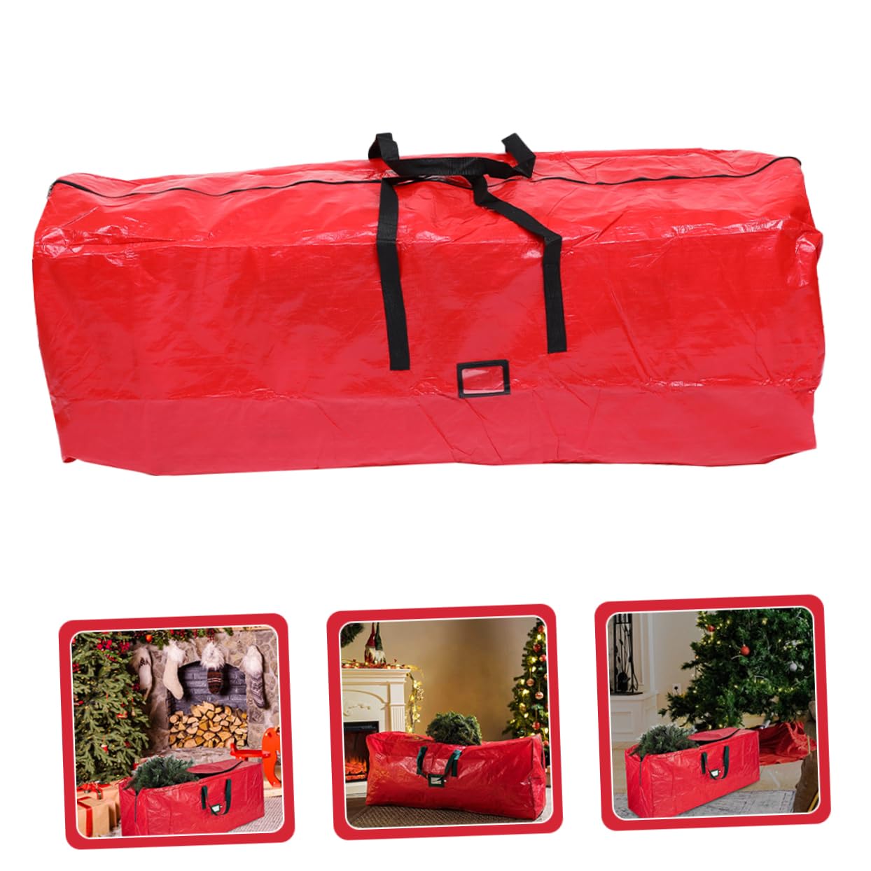 PRETYZOOM Bolsa para Árbol de Navidad Cremallera y Asas Bolsa de Almacenamiento para Árbol de Navidad y Decoraciones para Guardar Temporada No Festiva