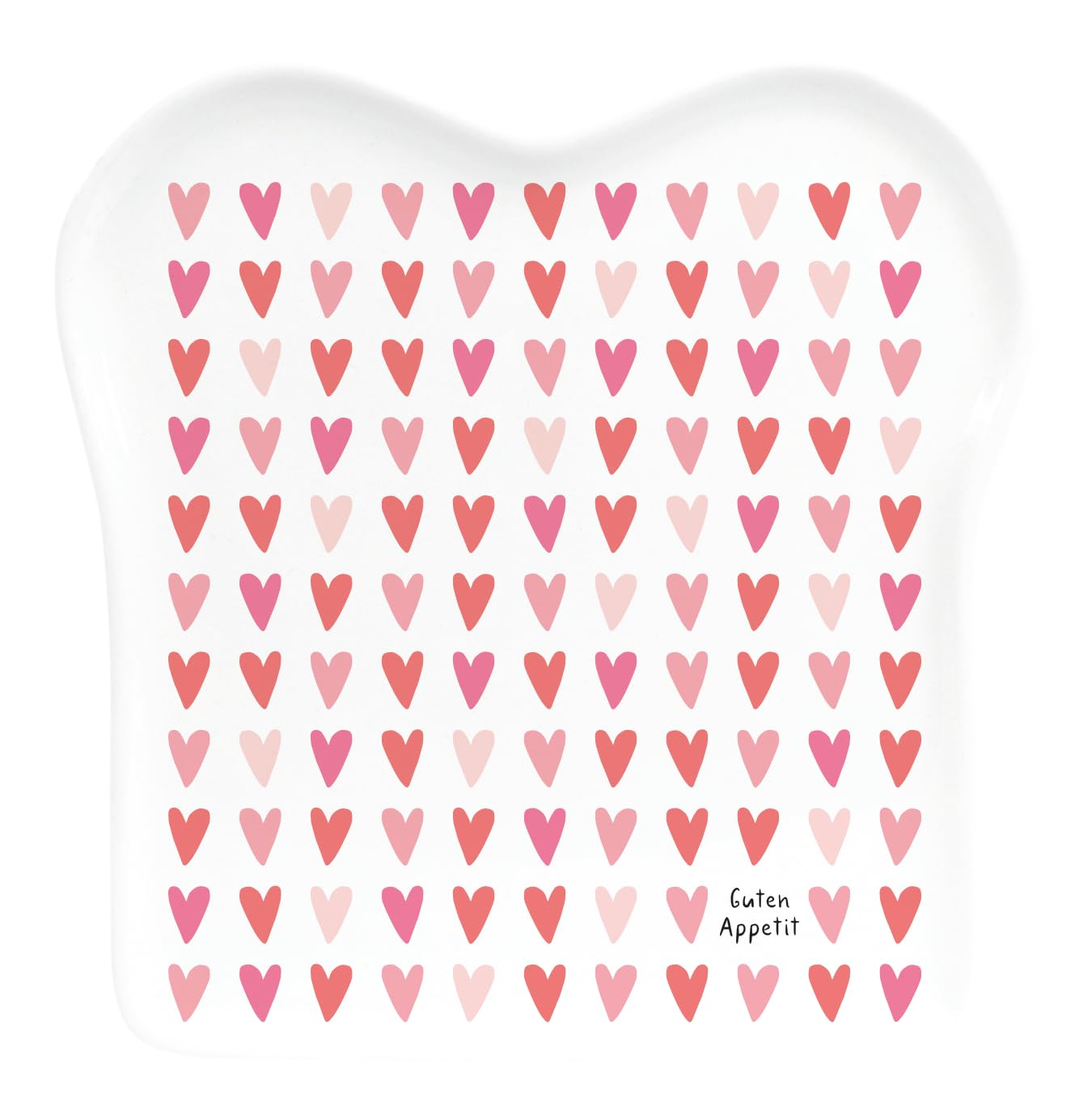 Grafik-Werkstatt Toast Plate with Saying, Porcelain, Hearts