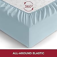 Vista 26 de Mellanni California King Fitted Sheet - Iconic Collection Bedding Sheets with up to 16 inch Deep Pocket - Soft & Cooling - Fade & Stain Resistant