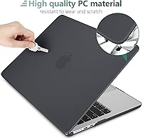 Vista 4 de MEEgoodo Funda transparente para MacBook Air M4/M3/M2 de 15 pulgadas 2025 2024 2023 (compatible con el modelo A3241/A3114/A2941), carcasa rígida