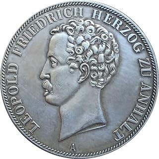 1839 German Coins Copper Silver Plated Antique Coins Coins handicrafts Collection blowable
