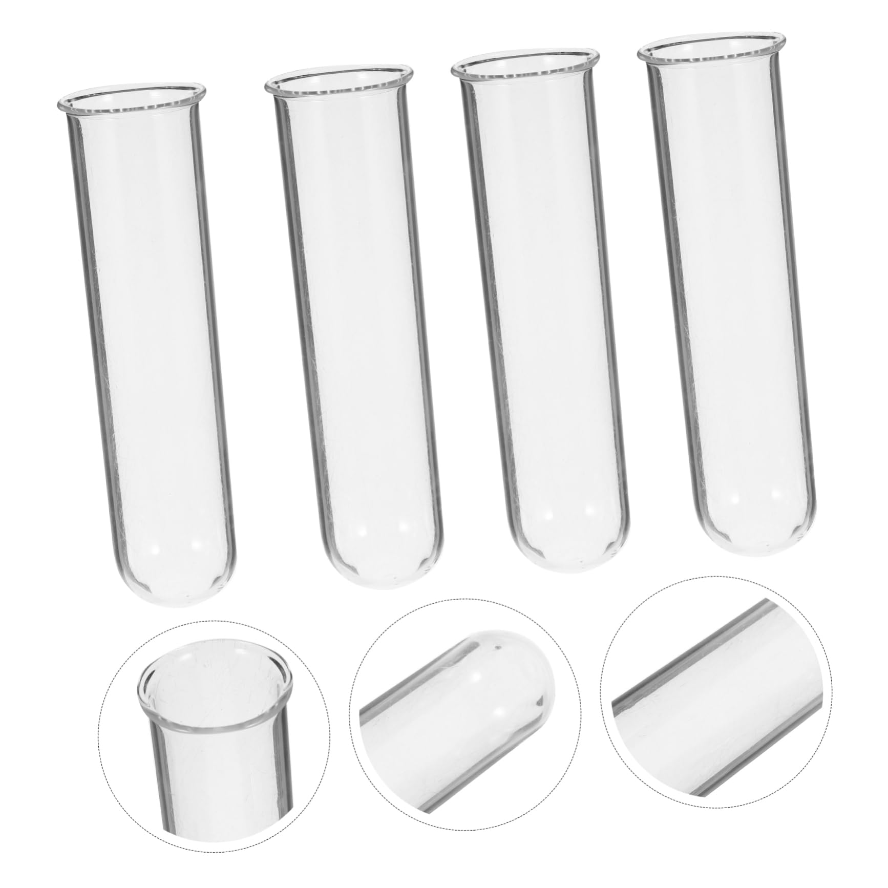 16 Pièces Vase Tube à hydroponique Vase hydroponique Terrarium vases Petits contenants Pot de jardinière Station de Propagation de Tubes à Tube de Verre Un Verre Amosfun